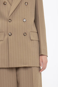 Double Breasted Mens Jacket - Sandstorm