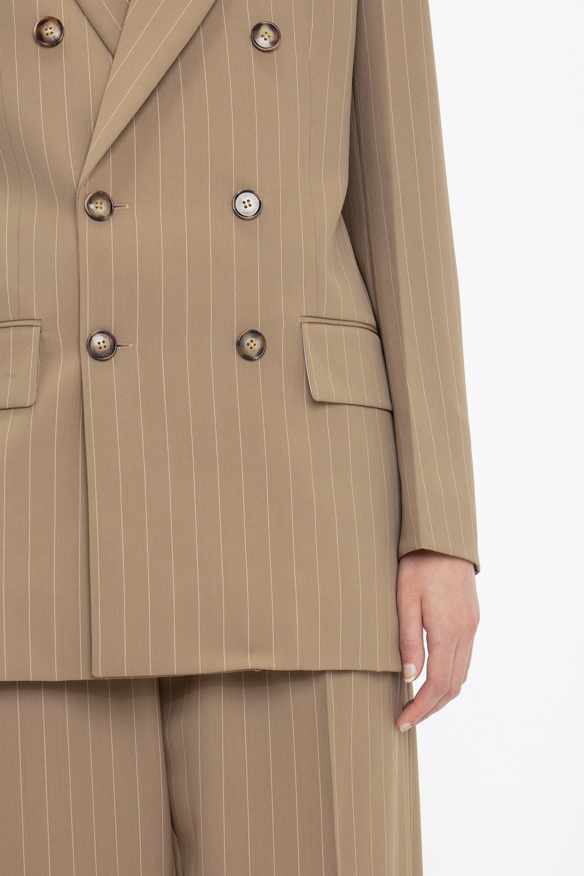 Double Breasted Mens Jacket - Sandstorm