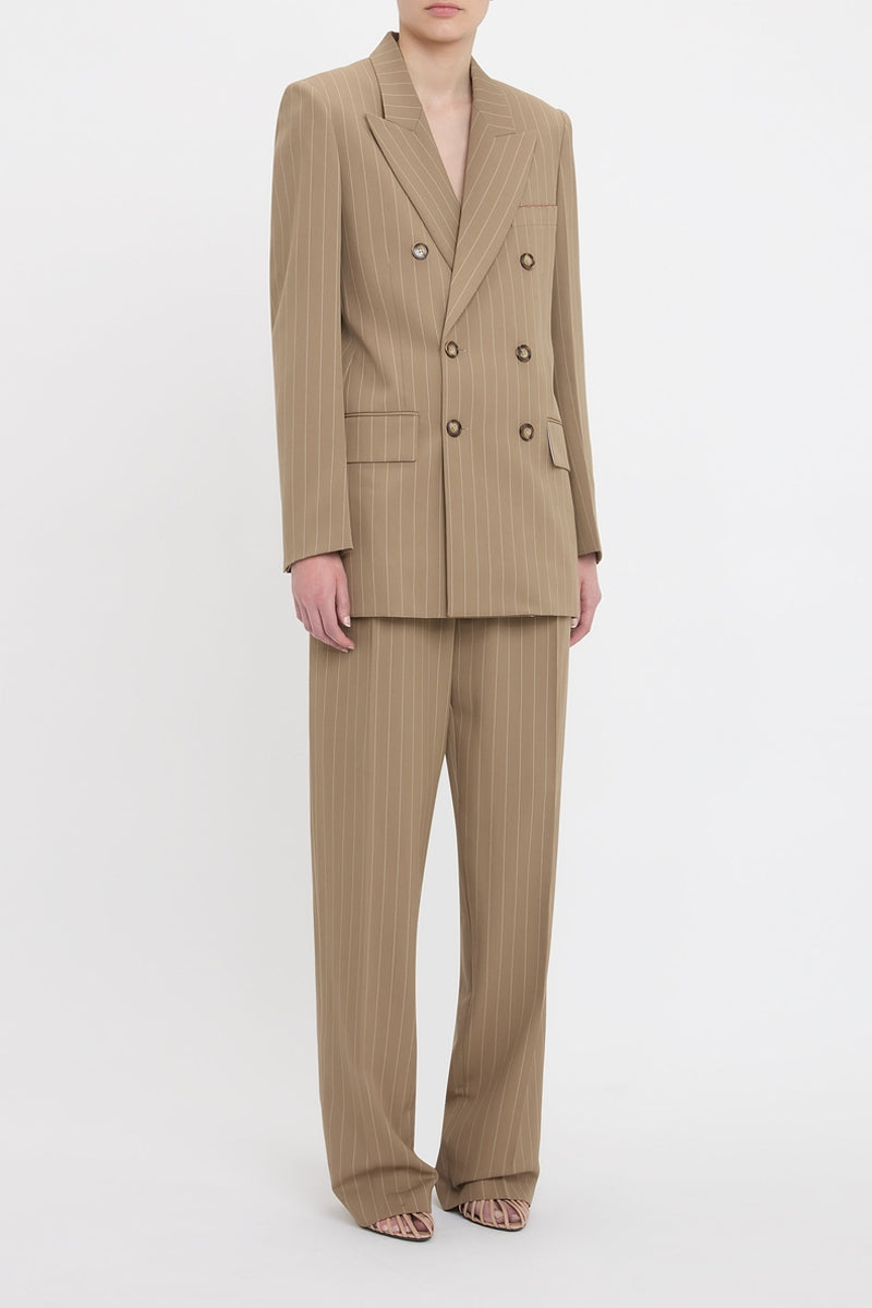 Double Breasted Mens Jacket - Sandstorm
