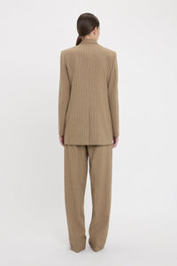 Double Breasted Mens Jacket - Sandstorm