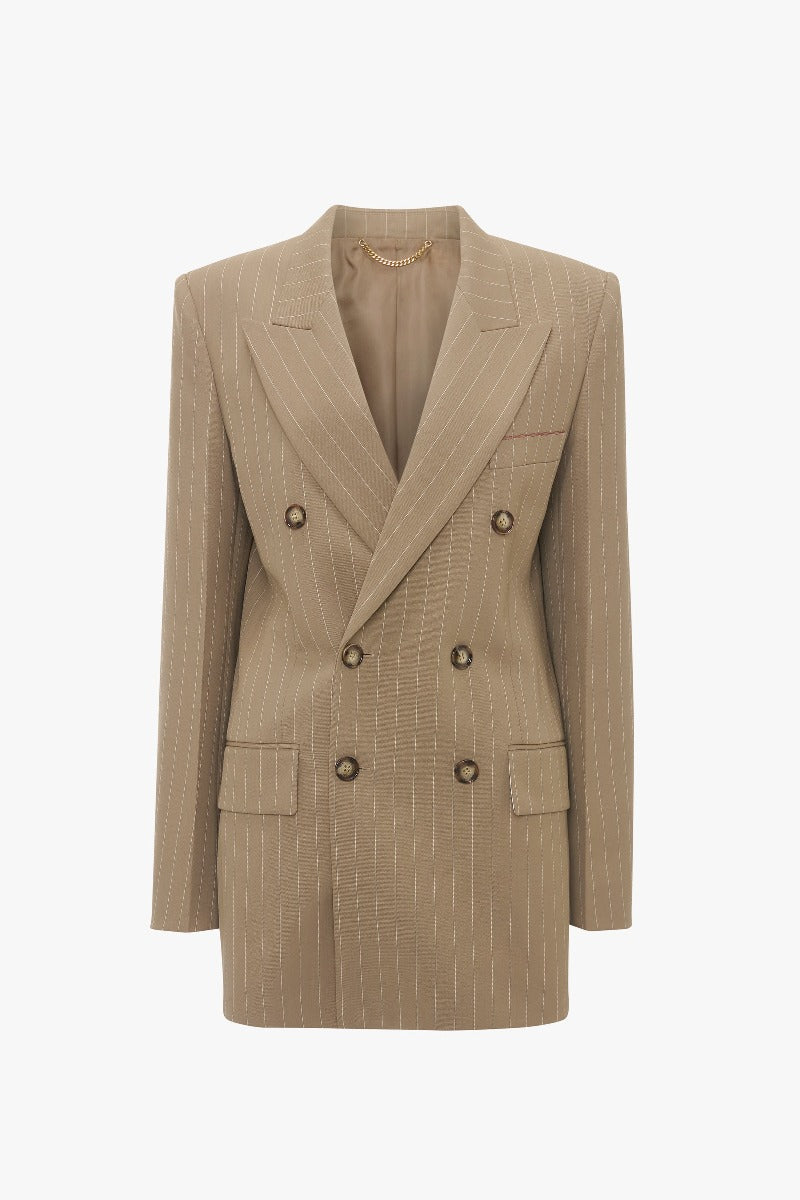 Double Breasted Mens Jacket - Sandstorm