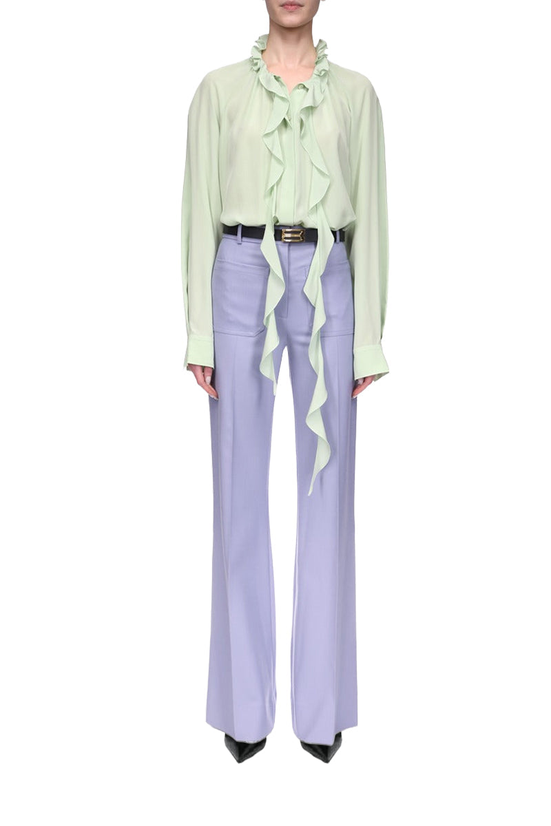 Ruffle Blouse - Jade