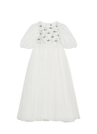 Robe en tulle - Latte