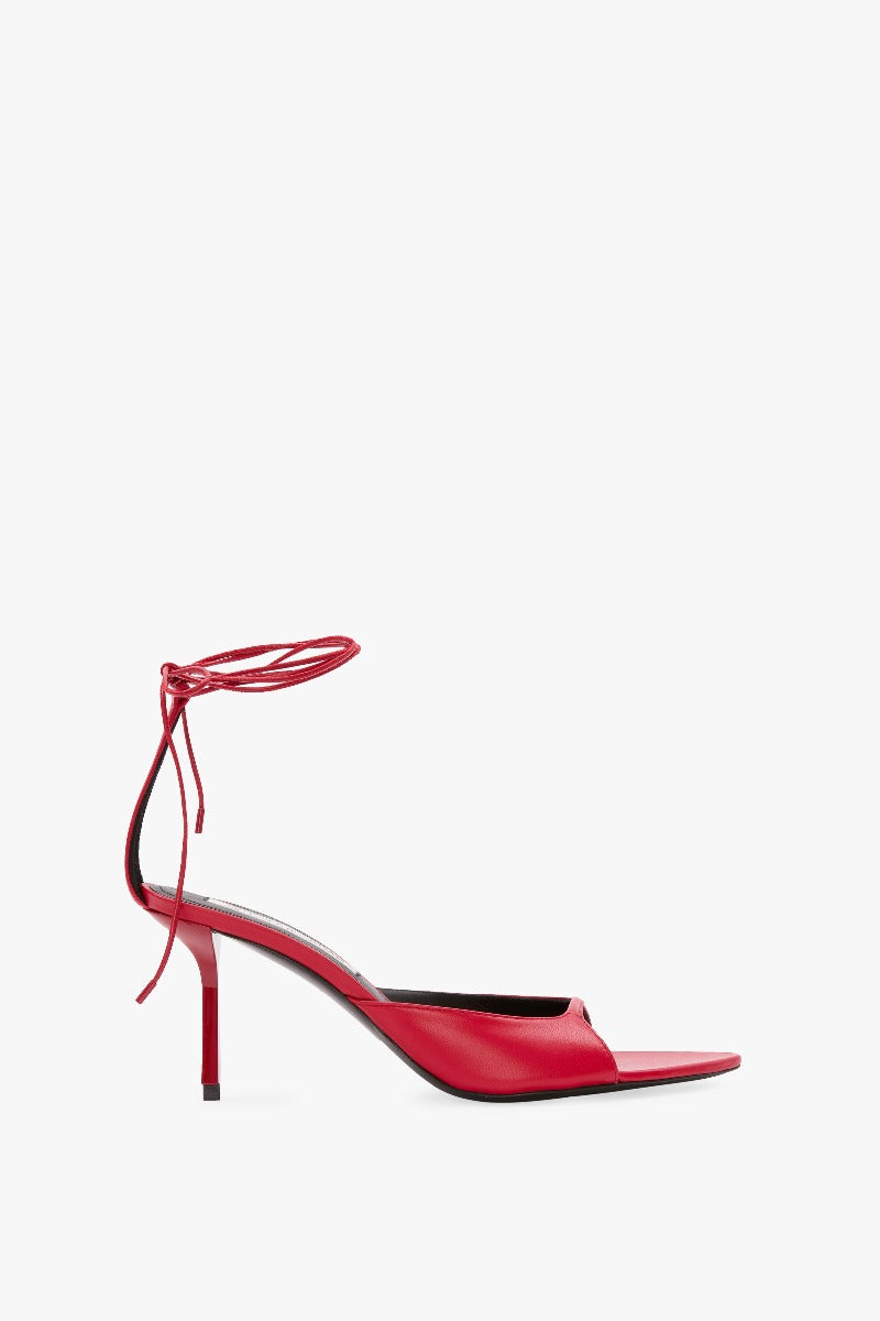 75Mm Bare Sandal - Red