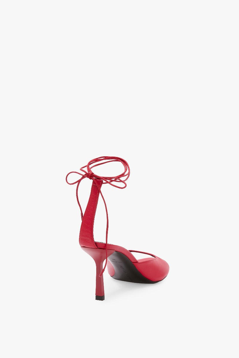 75Mm Bare Sandal - Red