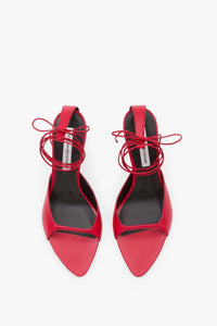 75Mm Bare Sandal - Red