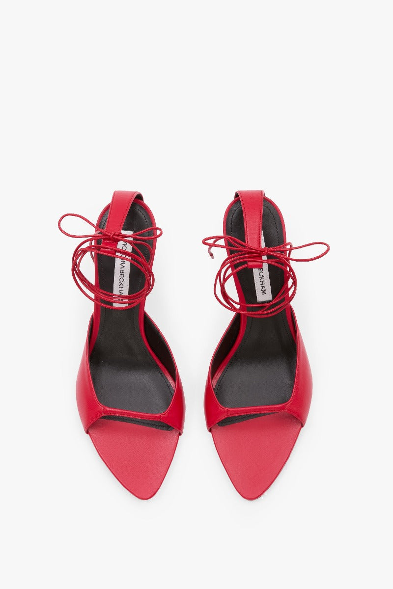 75Mm Bare Sandal - Red