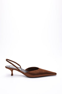 Sloane Halter Back 45 - Dark Tan