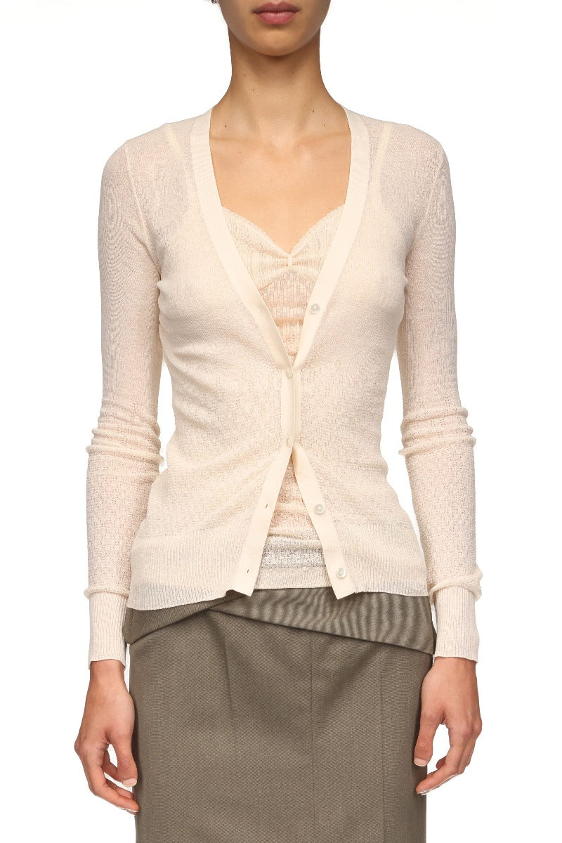 Cardigan - Pale Rose