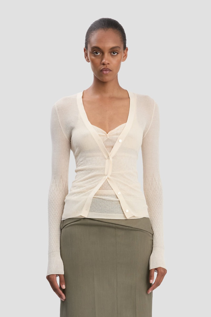 Cardigan - Pale Rose