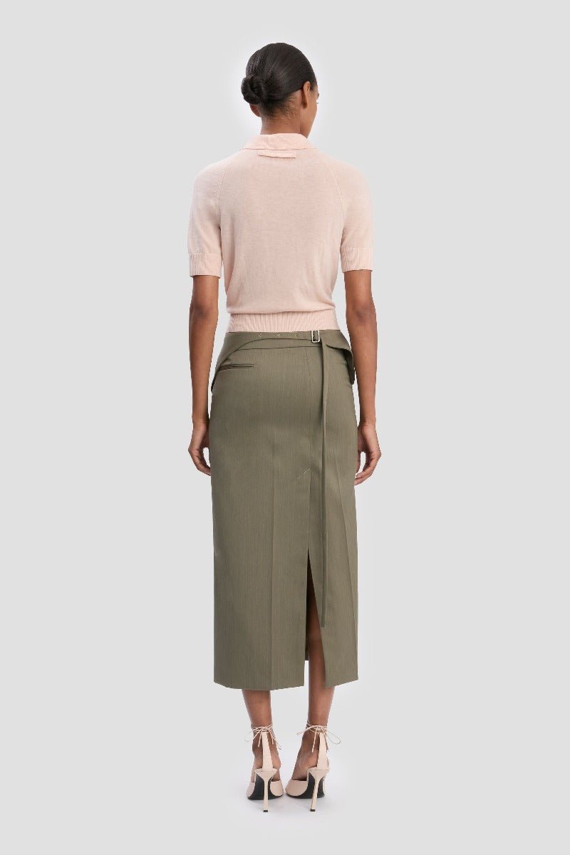 Polo Collar T-Shirt - Pale Rose