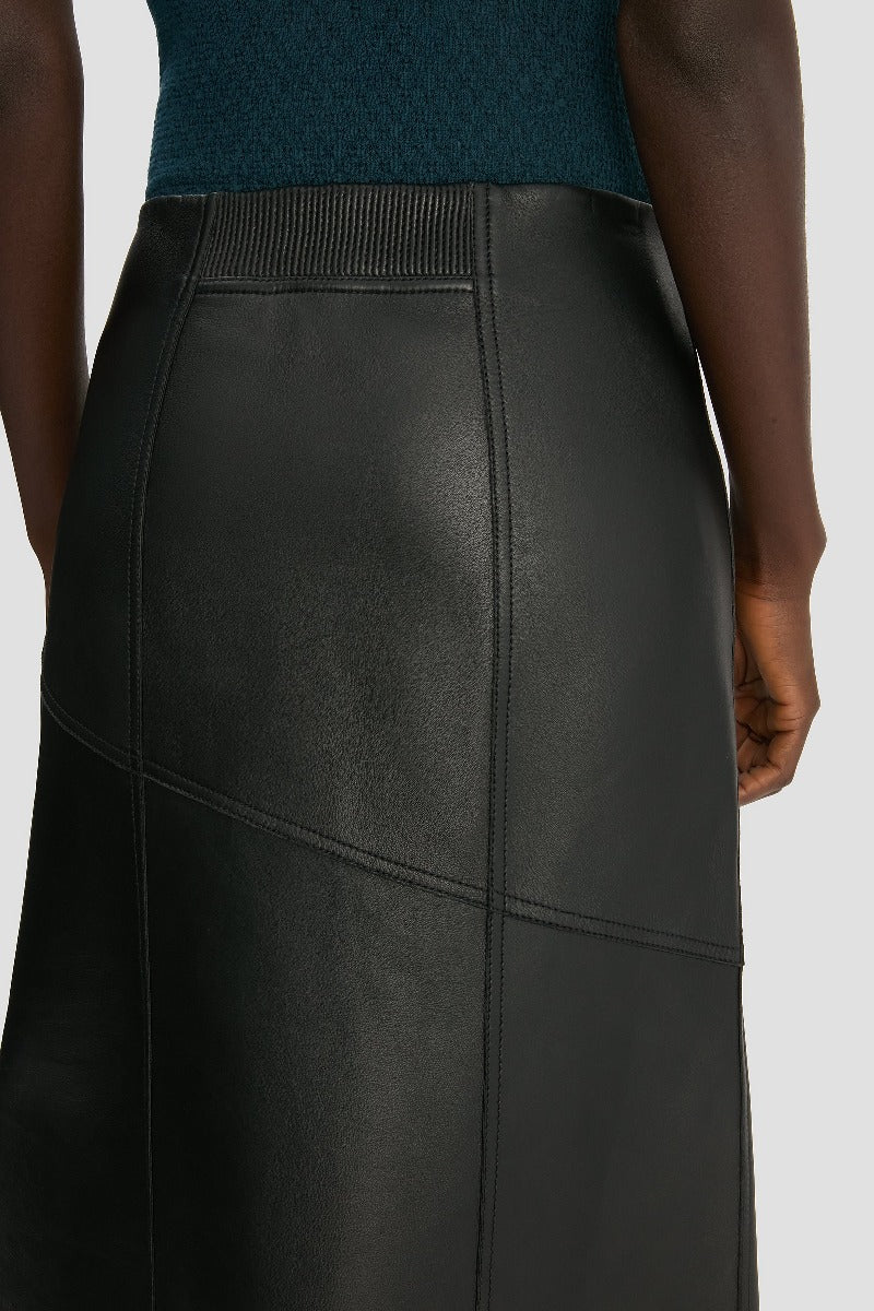 Panelled Midi Skirt - Black