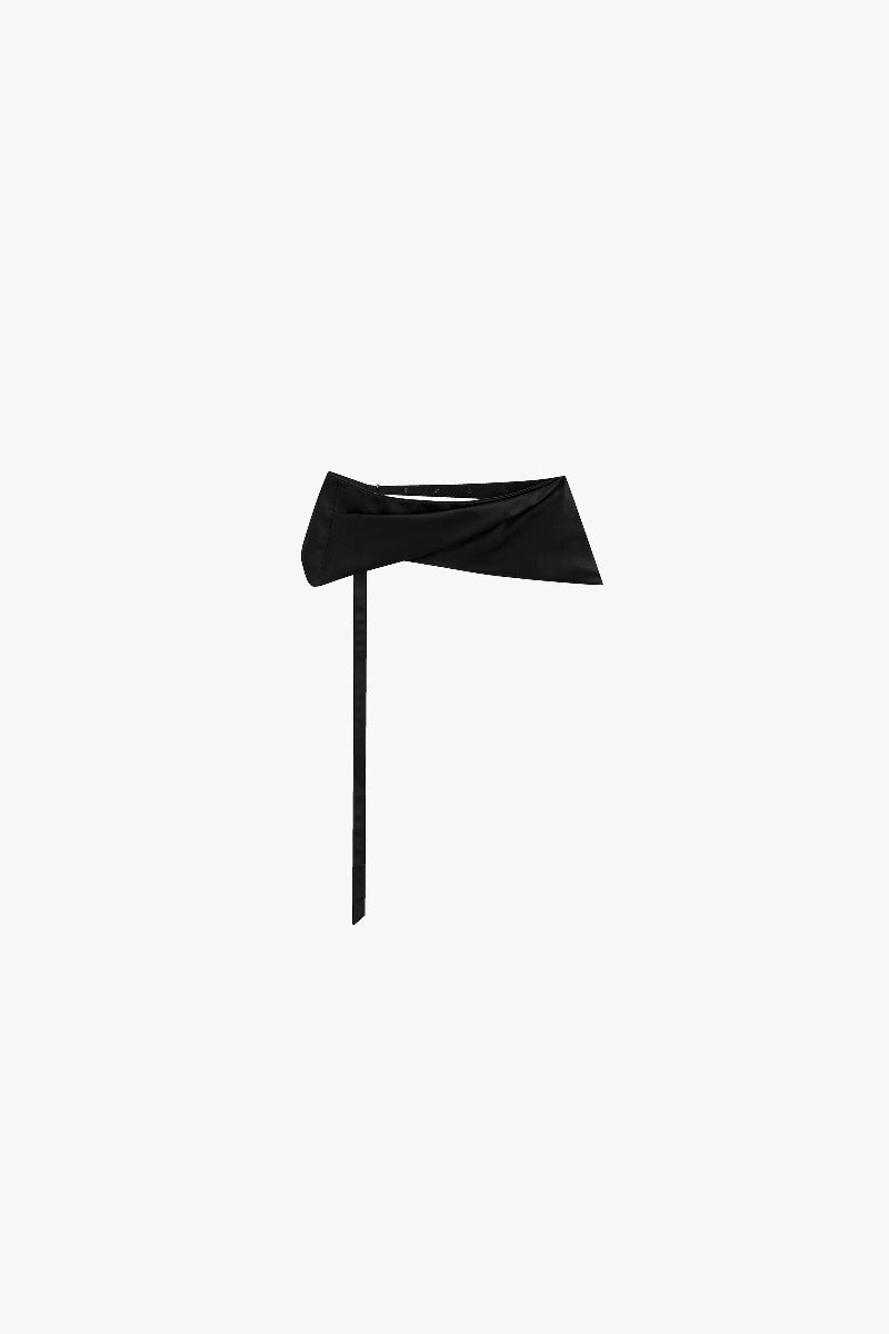 Basque Detail Waist Belt - Black