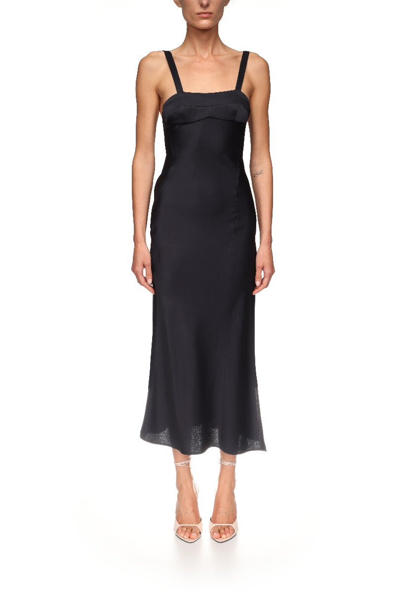 Panelled Cami Dress - Navy
