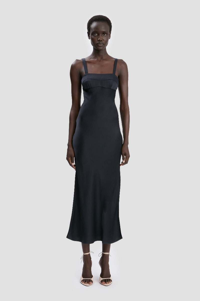 Panelled Cami Dress - Navy