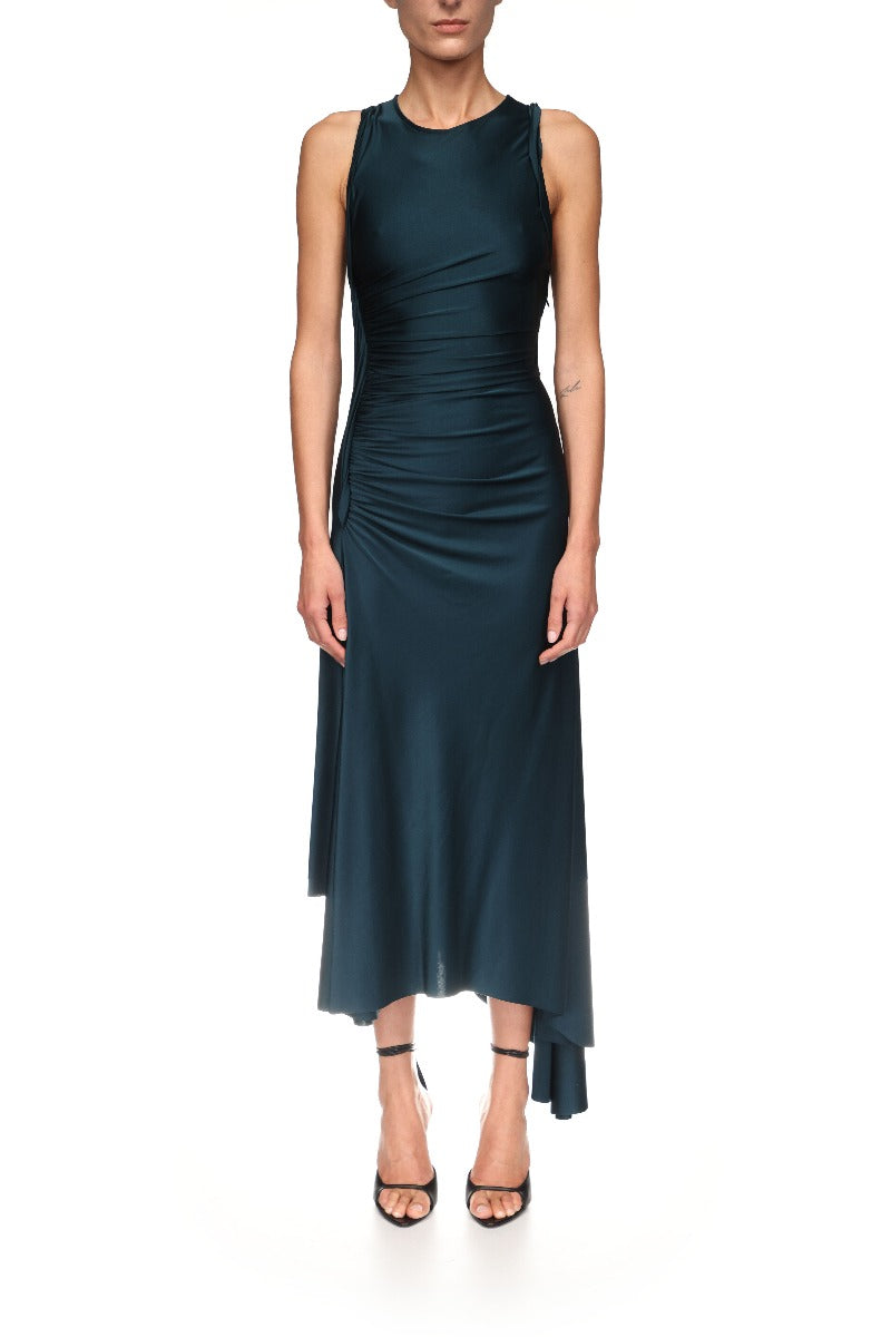 Sylvie Midi Dress - Dark Teal
