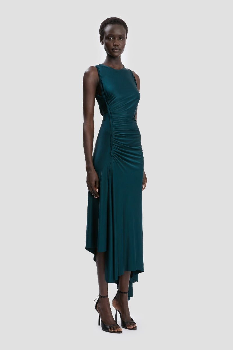 Sylvie Midi Dress - Dark Teal