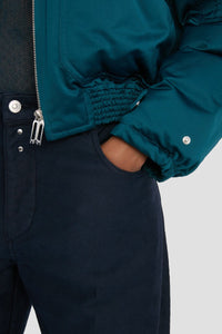 Padded Bomber Jacket - Dark Teal