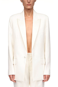Belted Tailored Jacket - Ivory