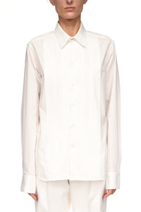 Pin Tuck Detail Shirt - White