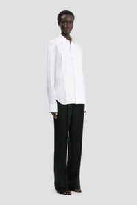 Pin Tuck Detail Shirt - White