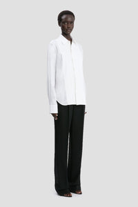 Pin Tuck Detail Shirt - White