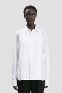 Pin Tuck Detail Shirt - White