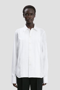 Pin Tuck Detail Shirt - White