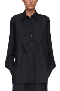 Yoke Detail Blouse - Midnight