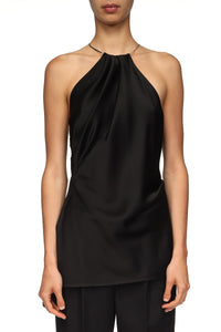 Chain Detail Cami Top - Black