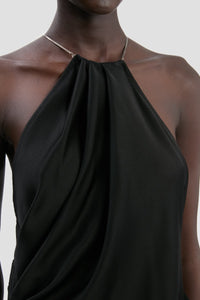 Chain Detail Cami Top - Black