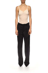 Straight Leg Tailored Trouser - Black