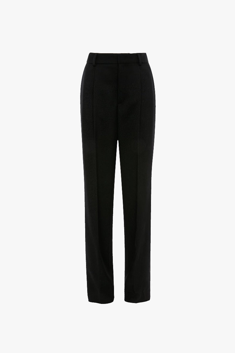 Straight Leg Tailored Trouser - Black