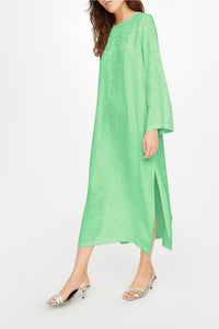 Hugo print midi dress - Pistachio