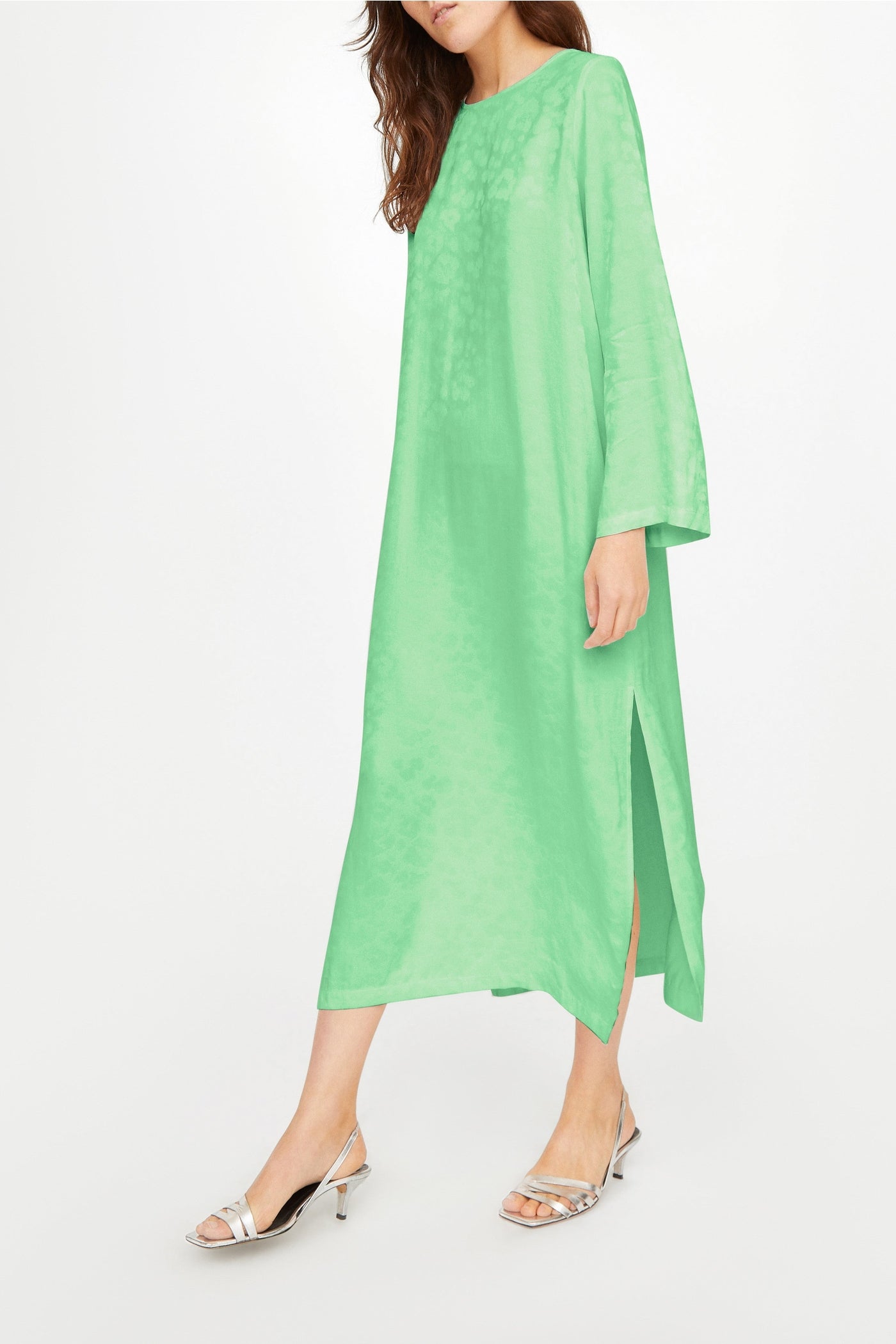 Hugo print midi dress - Pistachio