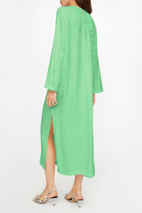 Hugo print midi dress - Pistachio
