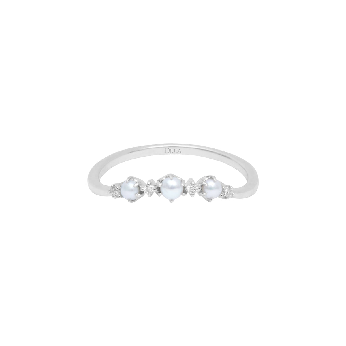 BAGUE  OR BLANC