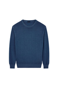 Pull à col rond en laine - Blu Dama