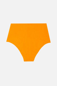 Bas de maillot de bain Dory à effet gauffré - Mandarine