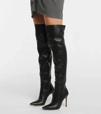 Cuissardes Bea 105 en cuir lisse - Noir