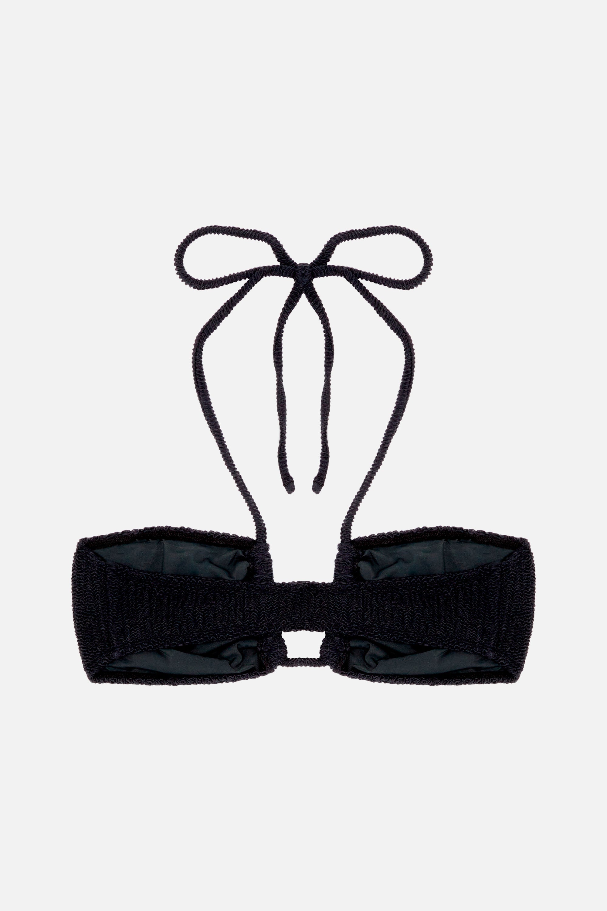 Haut de maillot Molly à effet gauffré - Noir