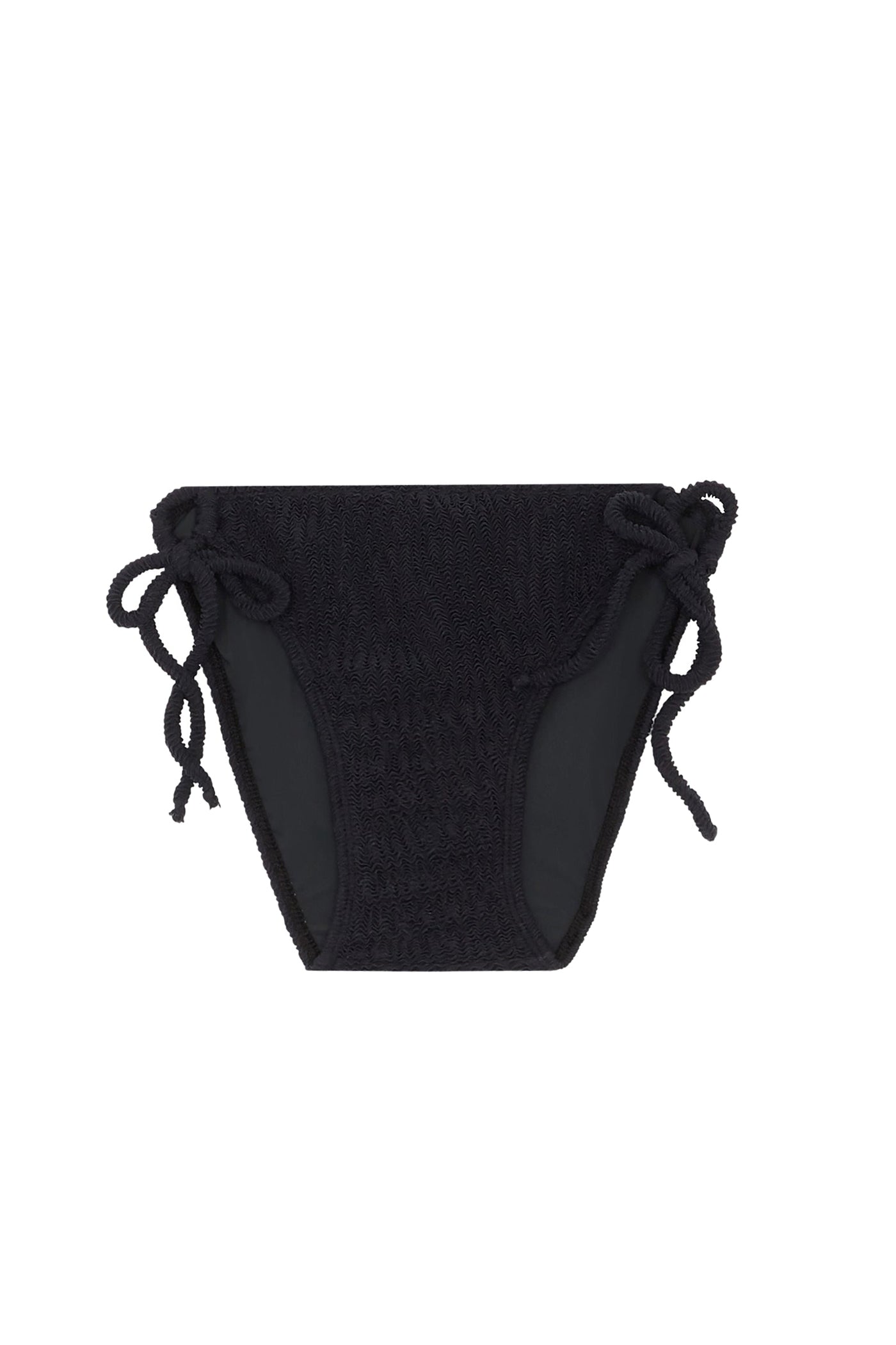 Bas de maillot Wood à effet gauffré - Noir