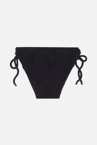 Bas de maillot Wood à effet gauffré - Noir