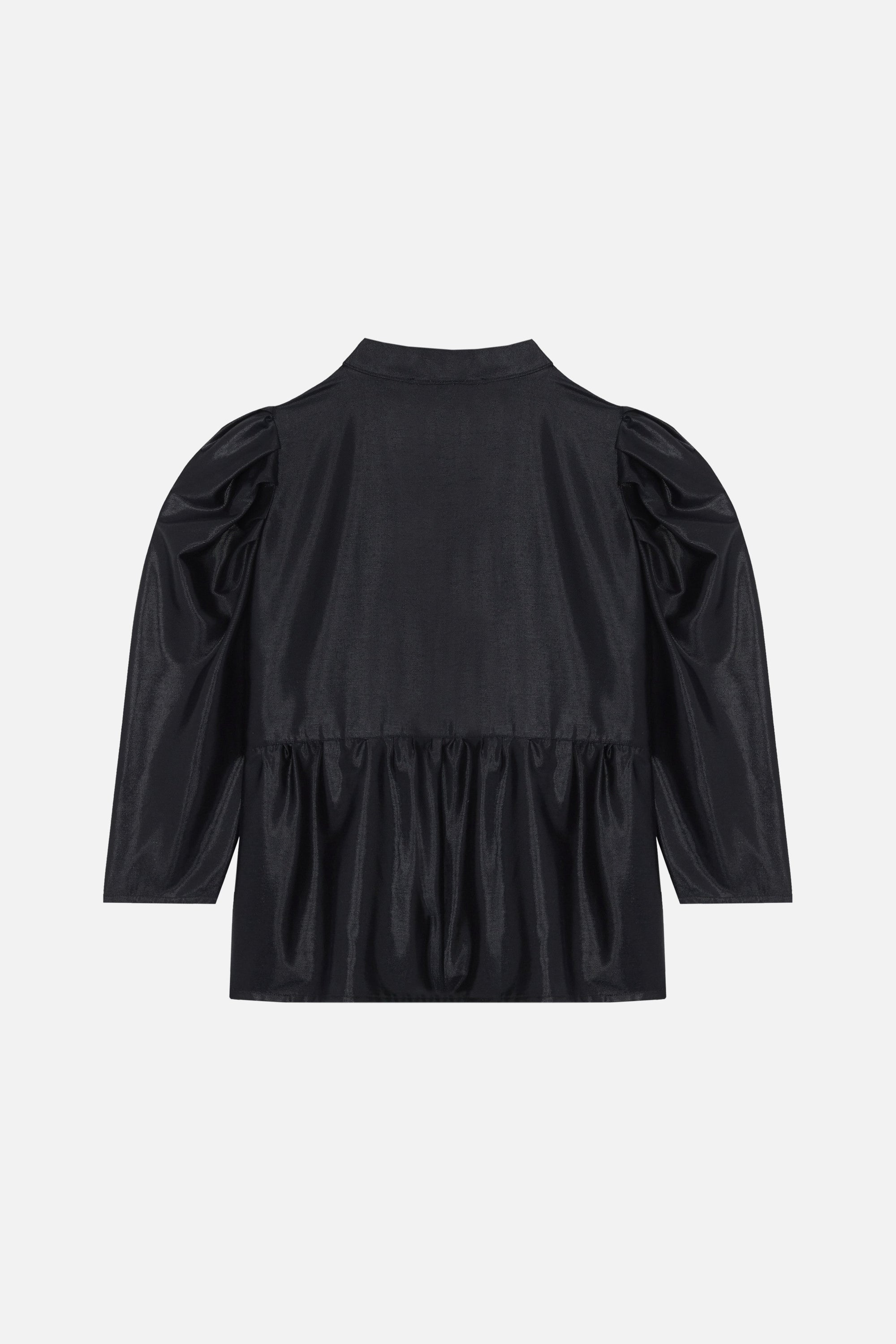 Blouse Away à effet laqué - Marine