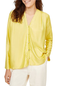 Blouse Doris à effet laqué - Or