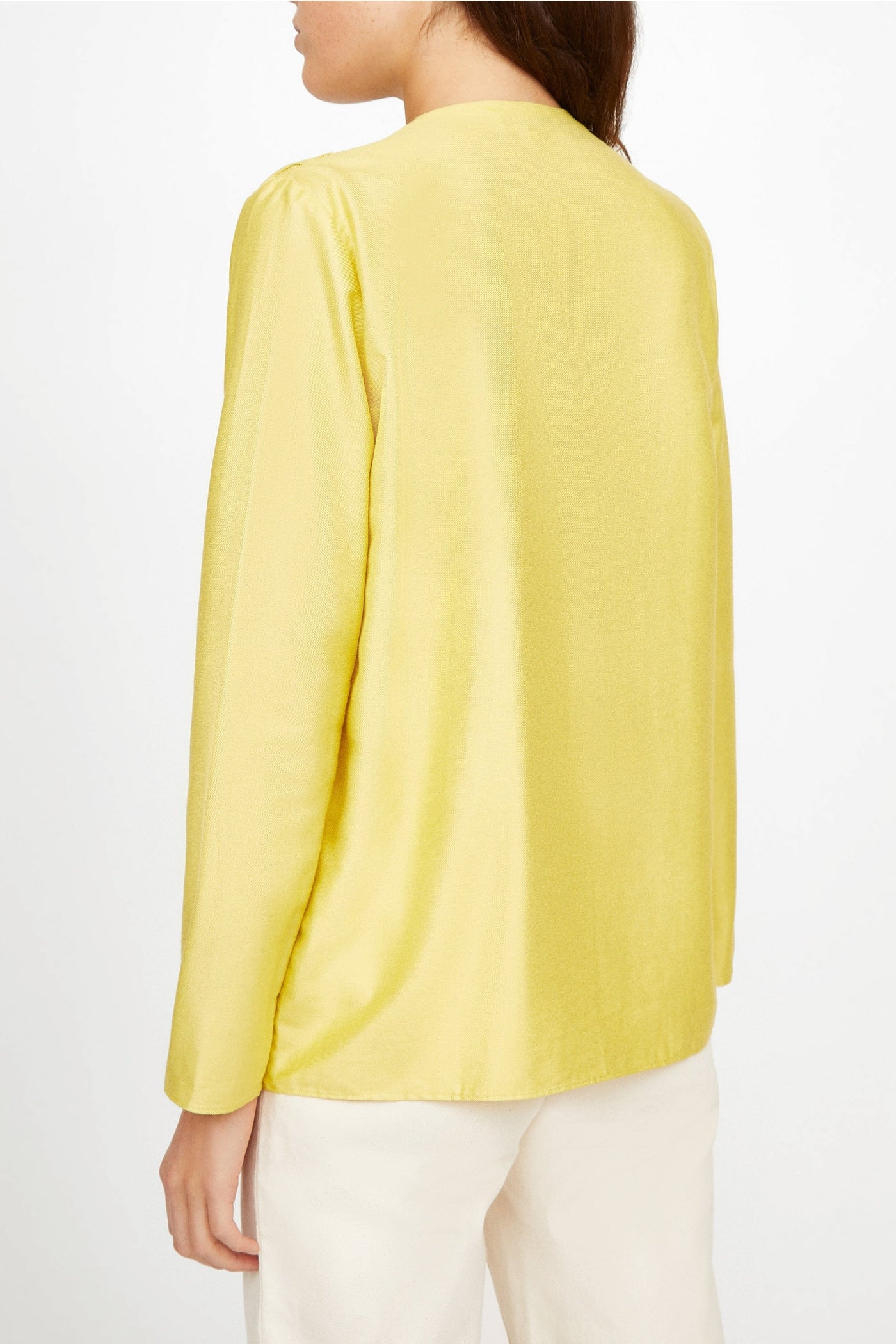 Blouse Doris à effet laqué - Or