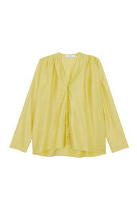 Blouse Doris à effet laqué - Or