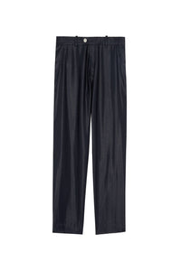 Janet trousers with lacquered effect - Navy
