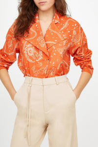 Bianca patterned blouse - Earth