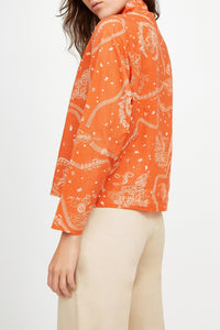 Bianca patterned blouse - Earth